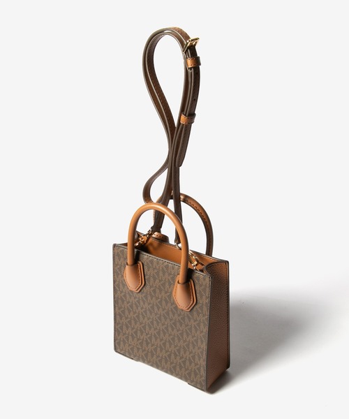MICHAEL KORS(マイケルコース)の「Michael Kors MERCER SHOPPER TOTE EXTRA SMALL マイケルコース マーサー ショッパートート クロスボディ エクストラスモール(トートバッグ・レディース・ホワイト系1/ブラウン・FREE)」の10枚目の写真