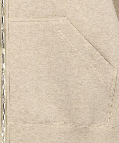 UNFIL(アンフィル)の「unfil | ダブルフェイスジャージー ジップパーカー WOMEN(パーカー・レディース・ベージュ/グレー・1)」の9枚目の写真