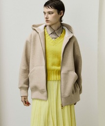 UNFIL | unfil | ダブルフェイスジャージー ジップパーカー WOMEN(パーカー)