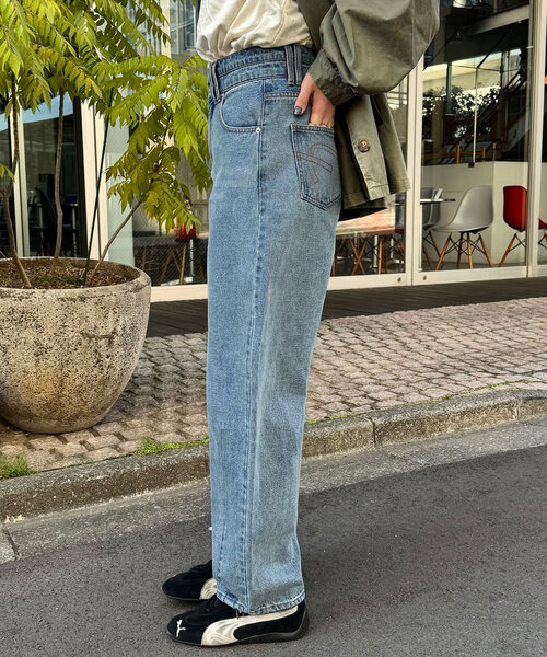 デニム・ジーパン ASCLO Sanne Wide Denim Pants (2color) ASCLO Sanne Wide Denim Pants (2color)