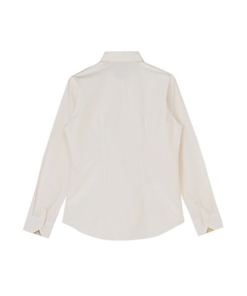 TOKYO SHIRTS（トウキョウシャツ）の「透け防止 形態安定ノーアイロン ワイド 長袖ビジネスワイシャツ（ビジネスシャツ・レディース・イエロー・S/M/LL/XL/L）」の2枚目の写真