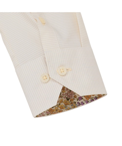 TOKYO SHIRTS（トウキョウシャツ）の「透け防止 形態安定ノーアイロン ワイド 長袖ビジネスワイシャツ（ビジネスシャツ・レディース・イエロー・S/M/LL/XL/L）」の4枚目の写真
