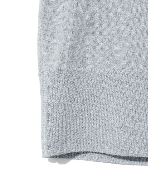 MIDIUMISOLID（ミディウミソリッド）の「MIDIUMISOLID for Ladies パフスリーブジャカードプルオーバー（ニット/セーター・レディース・ブラック/オフホワイト/ライトブルー・FREE）」の20枚目の写真