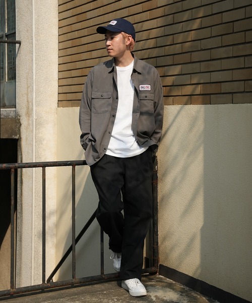 FUSE（フューズ）の「【BIG BILL/ビッグ ビル】別注 ワッペンワークシャツ（シャツ/ブラウス・メンズ・グレー/ブルー/ベージュ・01/02/03）」の6枚目の写真