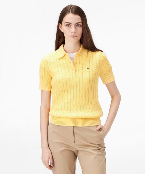 ケーブルポロニット（ニット/セーター）｜TOMMY JEANS（トミー