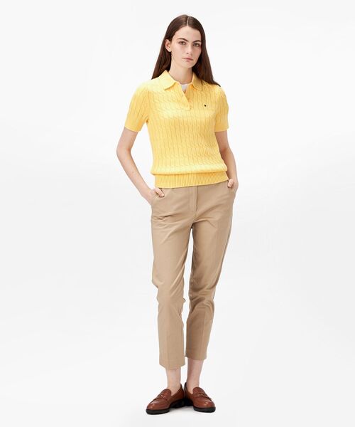 tommy jeans（トミー ジーンズ）の「ケーブルポロニット（ニット/セーター・レディース・ネイビー/ブルー/イエロー/グレー・XX-SMALL/X-SMALL/MEDIUM/SMALL）」の18枚目の写真