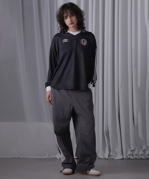 UMBRO(アンブロ)の「(UMBRO)<ROSE BUD限定>ロングスリーブゲームシャツ(Tシャツ/カットソー・レディース・ブラック/ホワイト・ONE SIZE)」の20枚目の写真