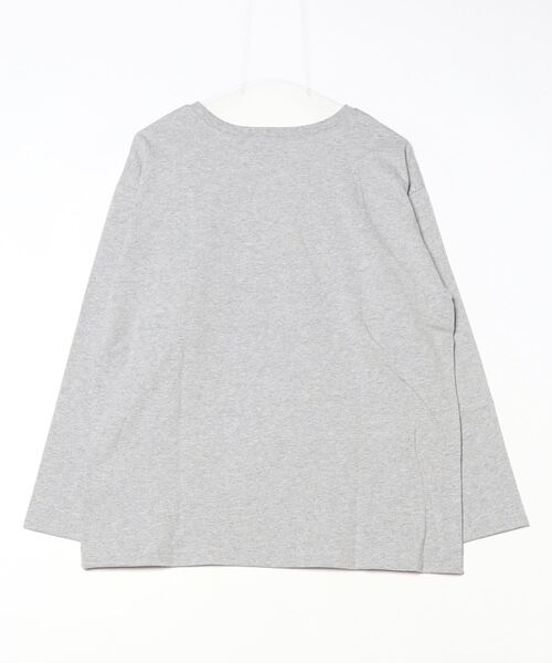 Per sist ence(パーシエンス)の「綿天竺フォトプリントロンT(Tシャツ/カットソー・レディース・ブラック/オフホワイト/杢グレー・FREE)」の4枚目の写真