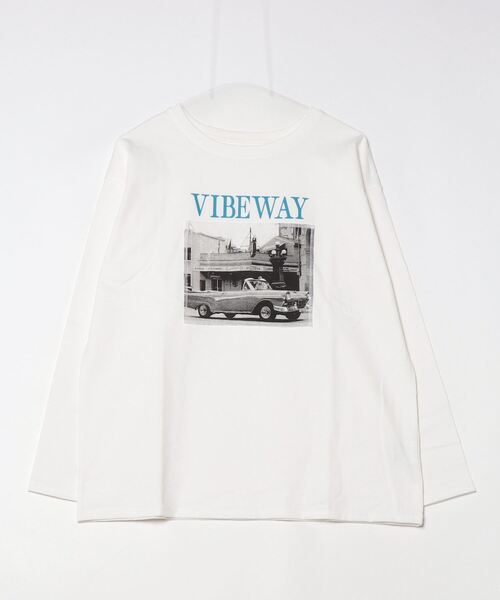 Per sist ence(パーシエンス)の「綿天竺フォトプリントロンT(Tシャツ/カットソー・レディース・ブラック/オフホワイト/杢グレー・FREE)」の7枚目の写真