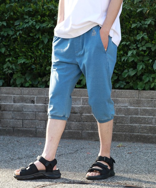 GERRY(ジェリー)の「【GERRY/ジェリー】インディゴ裏毛 ウエストリブ イージー クロップドパンツ(その他パンツ・メンズ・グレー/ブルー/ワンウォッシュ・L/LL/M)」の10枚目の写真