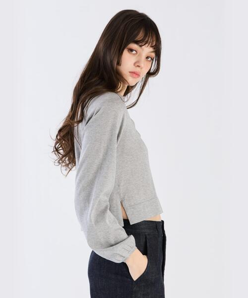 To b. by agnes b.(トゥービーバイアニエスベー)の「ラメニットポロ(ニット/セーター・レディース・グレー系その他・FREE)」の4枚目の写真