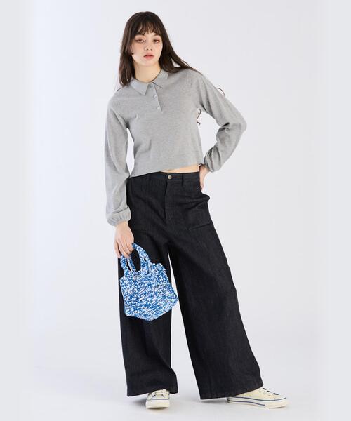 To b. by agnes b.(トゥービーバイアニエスベー)の「ラメニットポロ(ニット/セーター・レディース・グレー系その他・FREE)」の6枚目の写真