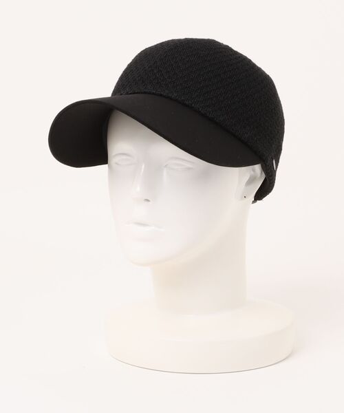 polcadot（ポルカドット）の「LINEN MIX REFRESHING THERMO WIDEBRIM CAP /リネン リミックス サーモワイド ブリムキャップ（キャスケット・レディース・ブラック/ベージュ・FREE）」の2枚目の写真