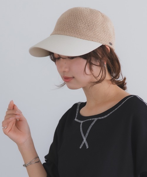 LINEN MIX REFRESHING THERMO WIDEBRIM CAP /リネン リミックス サーモ