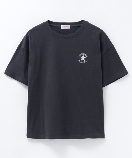 CONVERSE(コンバース)の「CONVERSE ワンポイントパッチ刺繍Tシャツ(Tシャツ/カットソー・レディース・イエロー/パープル/ホワイト/チャコールグレー・M/L)」の8枚目の写真