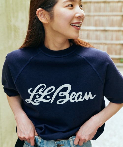 L.L.Bean(エルエルビーン)の「【JAPAN EDITION】ポーテージ・ショートスリーブ・スウェットシャツ(スウェット・メンズ・ネイビー/グリーン/ライトグレー/ホワイト・SMALL/MEDIUM/LARGE/X-LARGE)」の4枚目の写真