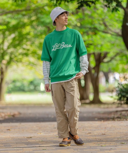 L.L.Bean(エルエルビーン)の「【JAPAN EDITION】ポーテージ・ショートスリーブ・スウェットシャツ(スウェット・メンズ・ネイビー/グリーン/ライトグレー/ホワイト・SMALL/MEDIUM/LARGE/X-LARGE)」の14枚目の写真