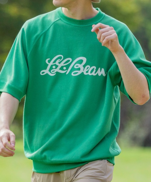 L.L.Bean(エルエルビーン)の「【JAPAN EDITION】ポーテージ・ショートスリーブ・スウェットシャツ(スウェット・メンズ・ネイビー/グリーン/ライトグレー/ホワイト・SMALL/MEDIUM/LARGE/X-LARGE)」の8枚目の写真