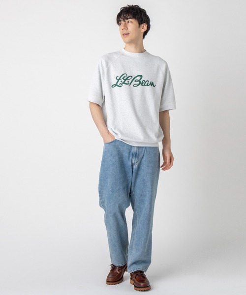 L.L.Bean(エルエルビーン)の「【JAPAN EDITION】ポーテージ・ショートスリーブ・スウェットシャツ(スウェット・メンズ・ネイビー/グリーン/ライトグレー/ホワイト・SMALL/MEDIUM/LARGE/X-LARGE)」の12枚目の写真