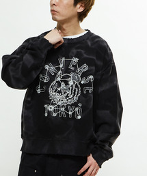 PIGMENT DYE DISTRESSED PANDA SWEAT