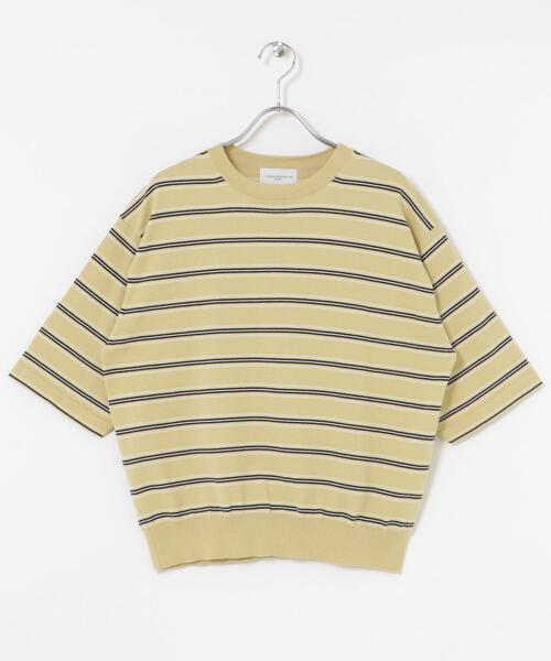 URBAN RESEARCH(アーバンリサーチ)の「new basic マルチボーダーニットTシャツ(Tシャツ/カットソー・レディース・ベージュ/ブラウン・FREE)」の12枚目の写真