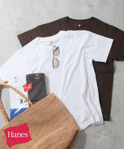 2枚セット＞別注【Hanes / ヘインズ】Tシャツ（Tシャツ/カットソー