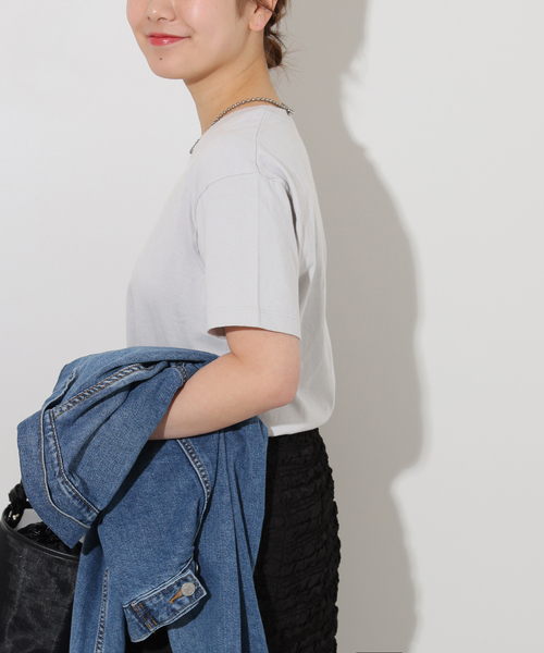 HANES(ヘインズ)の「<2枚セット>別注【Hanes / ヘインズ】Tシャツ(Tシャツ/カットソー・レディース・ブラック/チャコールグレー/ホワイト・FREE)」の15枚目の写真