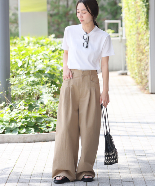 HANES(ヘインズ)の「<2枚セット>別注【Hanes / ヘインズ】Tシャツ(Tシャツ/カットソー・レディース・ブラック/チャコールグレー/ホワイト・FREE)」の18枚目の写真