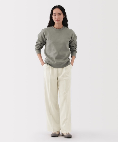 無印良品（ムジルシリョウヒン）の「婦人　撥水　タックストレートパンツ（その他パンツ・レディース・ダークネイビー/ブラック/チャコールグレー/オフホワイト・S/XL/L/M）」の5枚目の写真