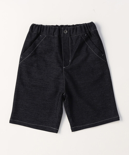 COMME CA ISM（コムサイズム）の「デニムライクジャージー ハーフパンツ（デニムパンツ・キッズ・ネイビー・110cm/100cm/120cm/130cm/140cm/150cm）」の3枚目の写真