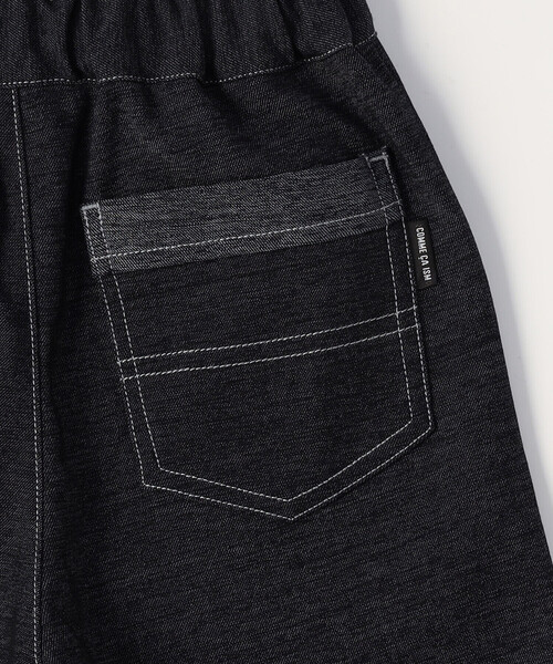 COMME CA ISM（コムサイズム）の「デニムライクジャージー ハーフパンツ（デニムパンツ・キッズ・ネイビー・110cm/100cm/120cm/130cm/140cm/150cm）」の7枚目の写真