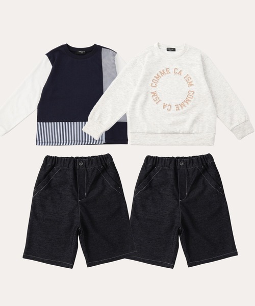 COMME CA ISM（コムサイズム）の「デニムライクジャージー ハーフパンツ（デニムパンツ・キッズ・ネイビー・110cm/100cm/120cm/130cm/140cm/150cm）」の12枚目の写真