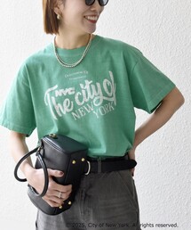 GOOD ROCK SPEED:〈洗濯機可能〉NYC カラー ロゴ プリント TEE