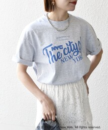 GOOD ROCK SPEED:〈洗濯機可能〉NYC カラー ロゴ プリント TEE
