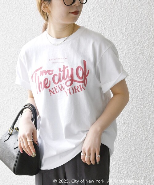 GOOD ROCK SPEED:〈洗濯機可能〉NYC カラー ロゴ プリント TEE