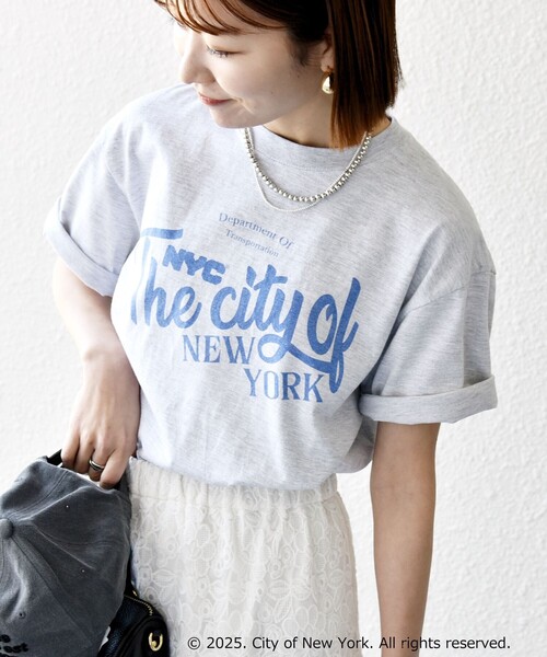 GOOD ROCK SPEED:〈洗濯機可能〉NYC カラー ロゴ プリント TEE