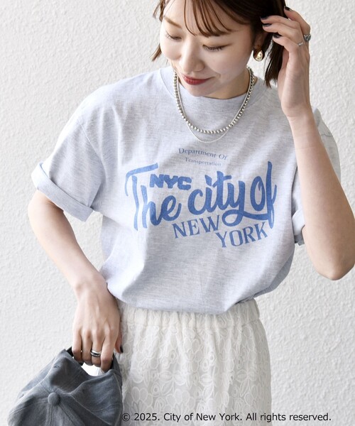 SHIPS for women / シップスウィメン GOOD ROCK SPEED:〈洗濯機可能〉NYC カラー ロゴ プリント TEE GOOD ROCK SPEED:〈洗濯機可能〉NYC カラー ロゴ プリント TEE