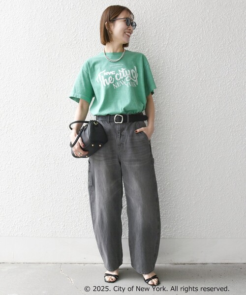 GOOD ROCK SPEED:〈洗濯機可能〉NYC カラー ロゴ プリント TEE