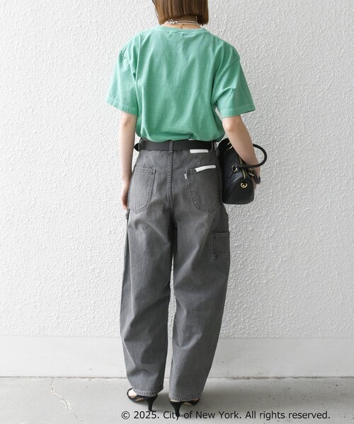 GOOD ROCK SPEED(グッドロックスピード)の「GOOD ROCK SPEED:〈洗濯機可能〉NYC カラー ロゴ プリント TEE(Tシャツ/カットソー・レディース・グリーン/ホワイト/ライトグレー・ONE SIZE)」の18枚目の写真