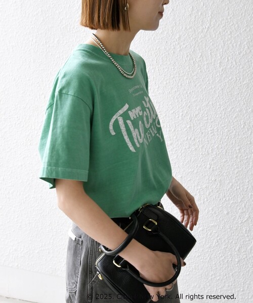 GOOD ROCK SPEED:〈洗濯機可能〉NYC カラー ロゴ プリント TEE