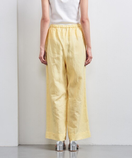 UNITED ARROWS（ユナイテッドアローズ）の「リネン パッチポケット イージーパンツ WHITE/YELLOW（その他パンツ・レディース・ホワイト/イエロー・34/36/38）」の11枚目の写真