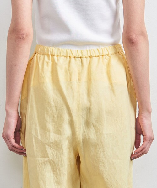 UNITED ARROWS（ユナイテッドアローズ）の「リネン パッチポケット イージーパンツ WHITE/YELLOW（その他パンツ・レディース・ホワイト/イエロー・34/36/38）」の14枚目の写真