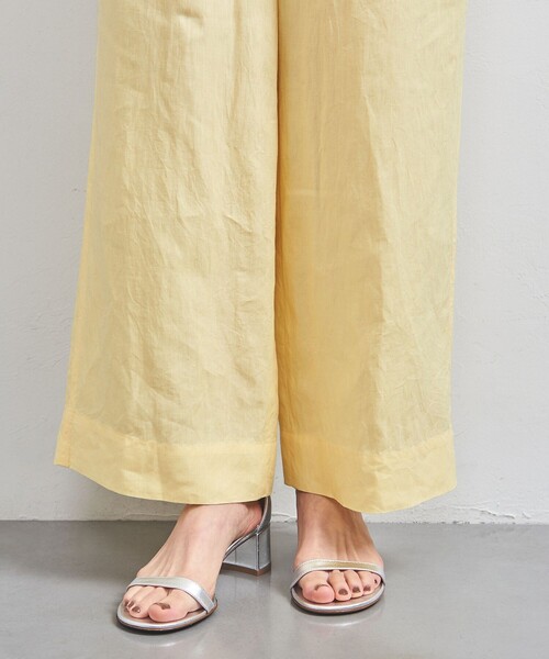 UNITED ARROWS（ユナイテッドアローズ）の「リネン パッチポケット イージーパンツ WHITE/YELLOW（その他パンツ・レディース・ホワイト/イエロー・34/36/38）」の15枚目の写真