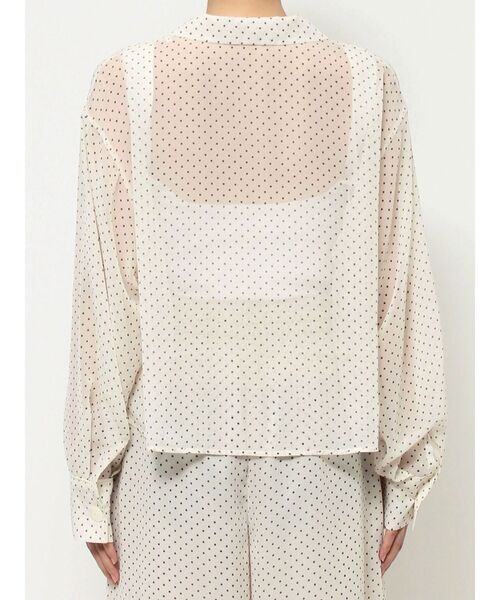 ELENDEEK(エレンディーク)の「ドットシアーシャツ【セットアップ対応】(シャツ/ブラウス・レディース・オフホワイト/ブラック・FREE)」の18枚目の写真