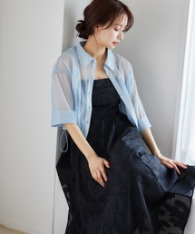 mysty woman | ワイドスリーブ裾ドロストシャツ  315434(シャツ/ブラウス)