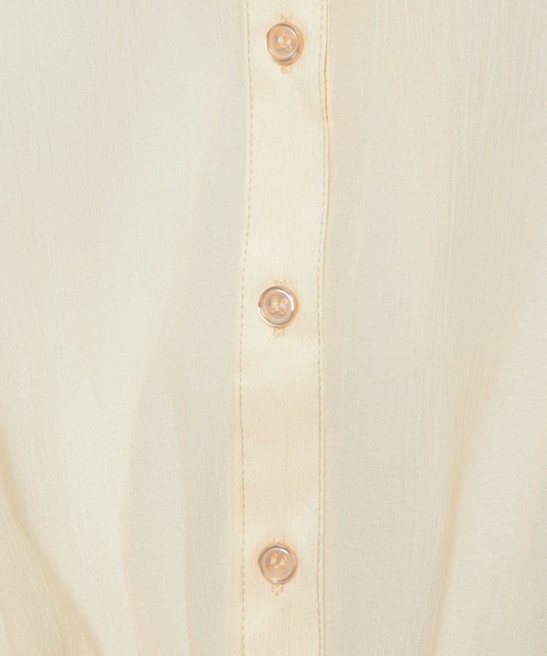 mysty woman（ミスティウーマン）の「ワイドスリーブ裾ドロストシャツ  315434（シャツ/ブラウス・レディース・ライトベージュ/ライトブルー/ブラック・FREE）」の20枚目の写真