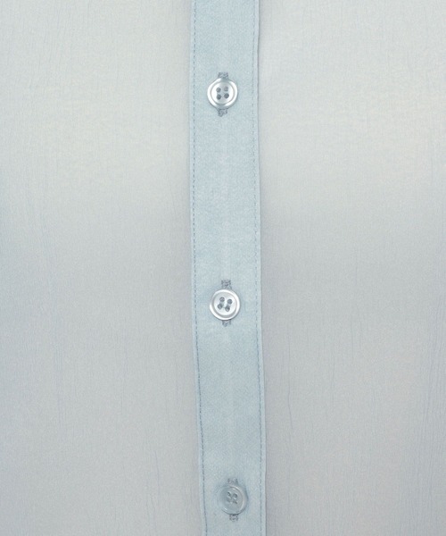 mysty woman（ミスティウーマン）の「ワイドスリーブ裾ドロストシャツ  315434（シャツ/ブラウス・レディース・ライトベージュ/ライトブルー/ブラック・FREE）」の21枚目の写真