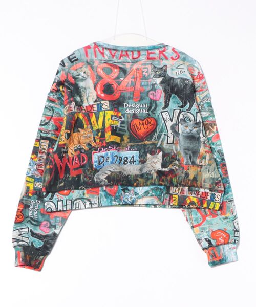 Desigual(デシグアル)の「グラフィティアートクロップドスウェット ミニ丈(スウェット・レディース・ブラック・XL/L/M/S/XS)」の2枚目の写真