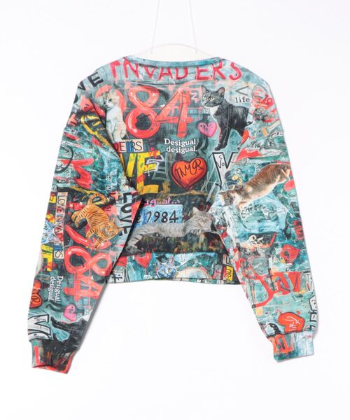 Desigual(デシグアル)の「グラフィティアートクロップドスウェット ミニ丈(スウェット・レディース・ブラック・XL/L/M/S/XS)」の4枚目の写真