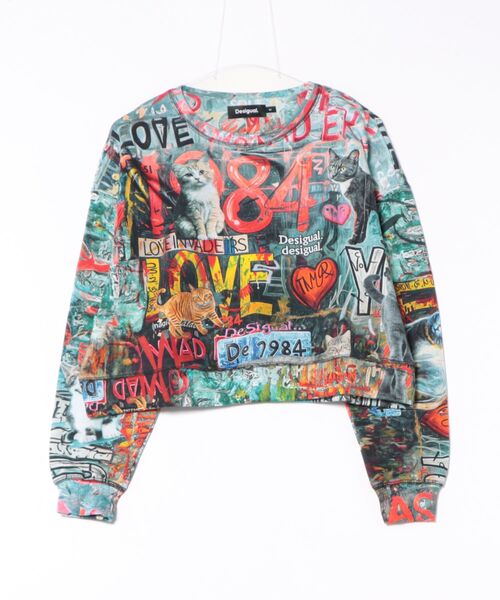 Desigual(デシグアル)の「グラフィティアートクロップドスウェット ミニ丈(スウェット・レディース・ブラック・XL/L/M/S/XS)」の8枚目の写真